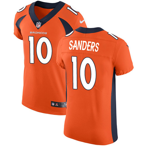 Nike Broncos #10 Emmanuel Sanders Orange Team Color Men's Stitched NFL Vapor Untouchable Elite Jersey